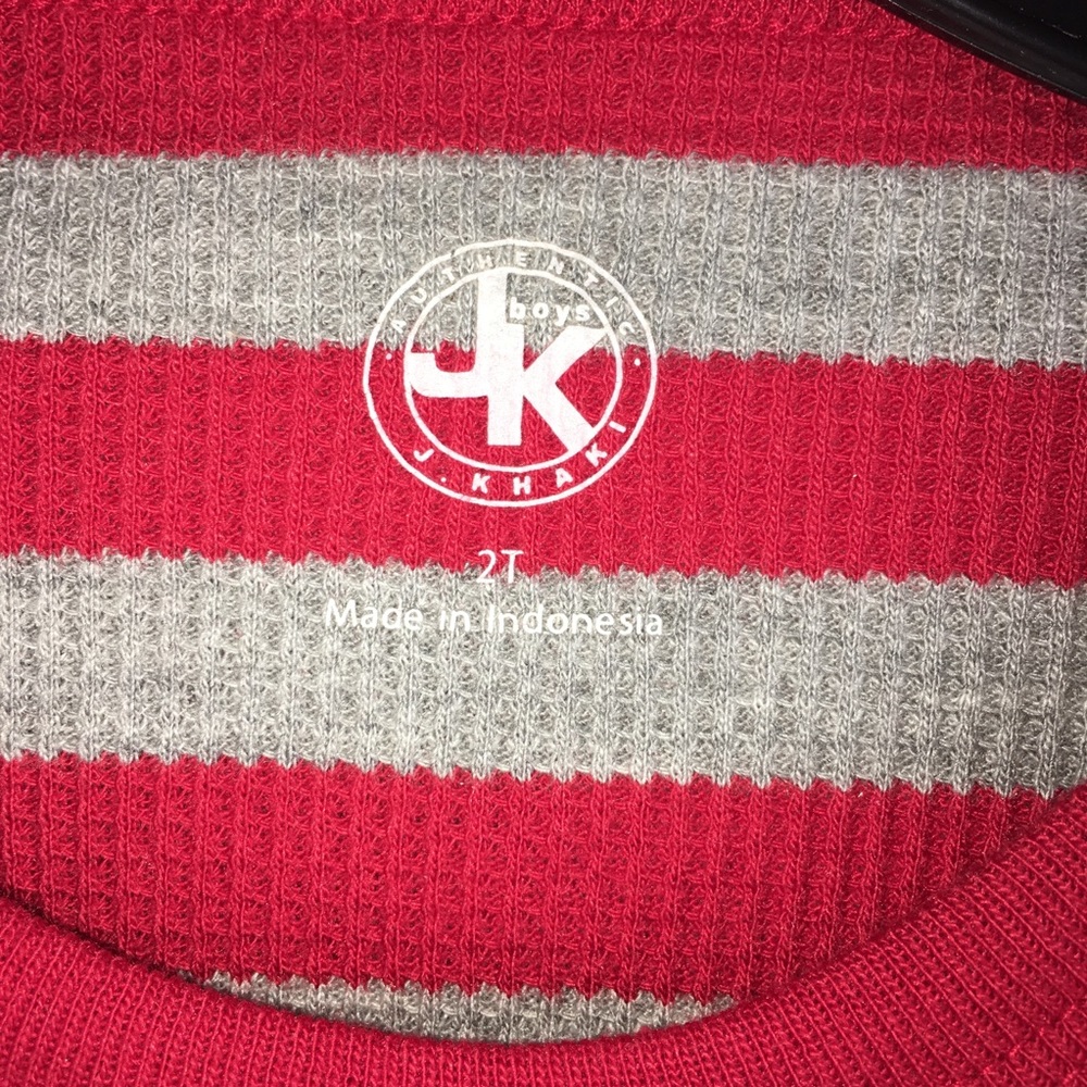 J.Khaki Boys Thermal Waffle Weave Pullover 2T NWT - Picture 2 of 3